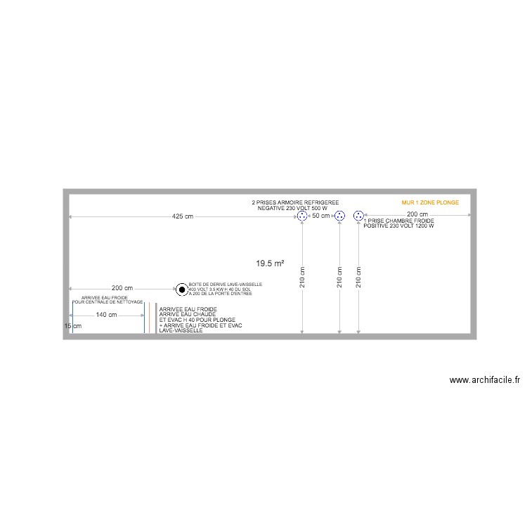 MUR 2 ZONE 7 BAR. Plan de 0 pièce et 0 m2