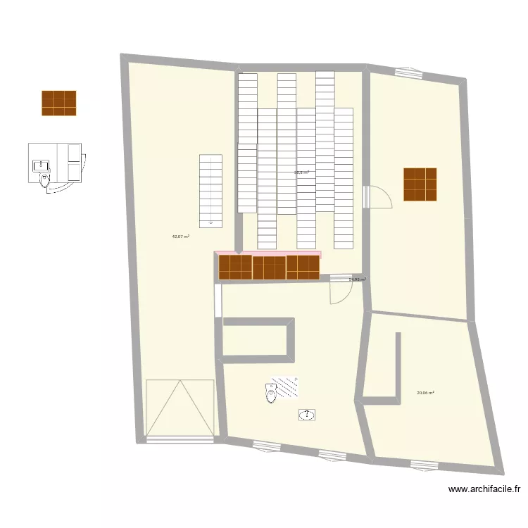 Osb 2020 ETAGE c&ocirc;t&eacute; ok aout. Plan de 
