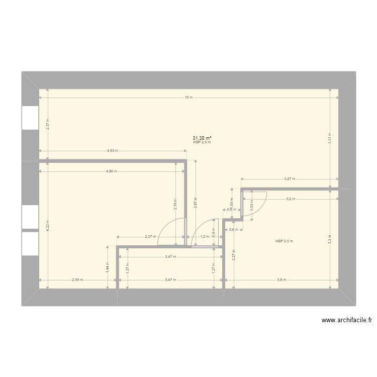 grenier croisette. Plan de 0 pièce et 0 m2