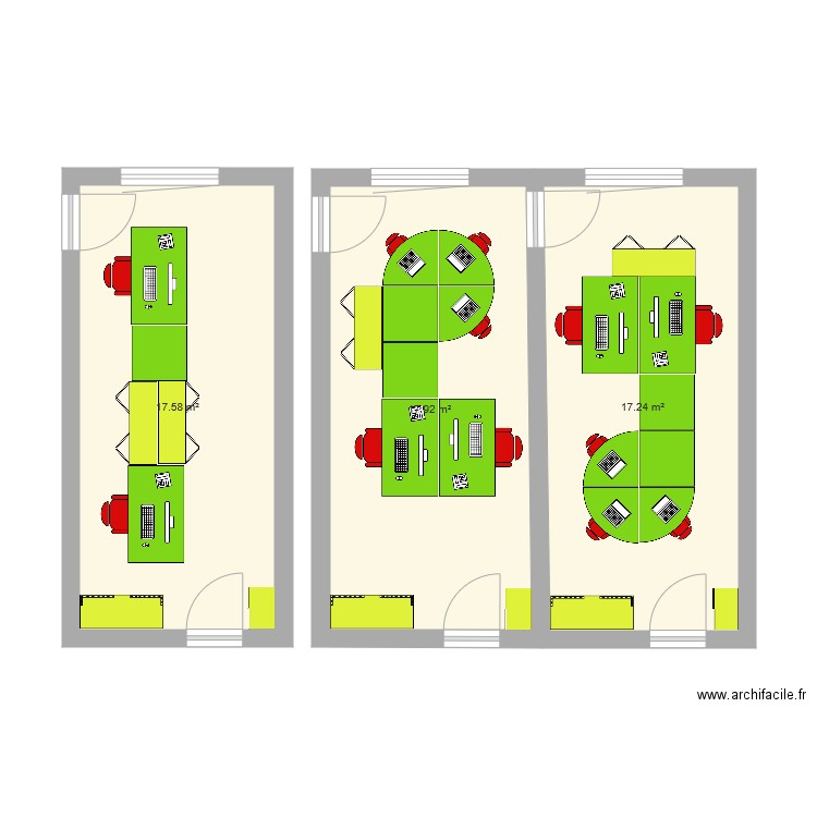 BUREAU 4. Plan de 0 pièce et 0 m2