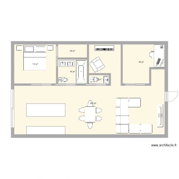 Maison de Hobbit. Plan de 0 pièce et 0 m2