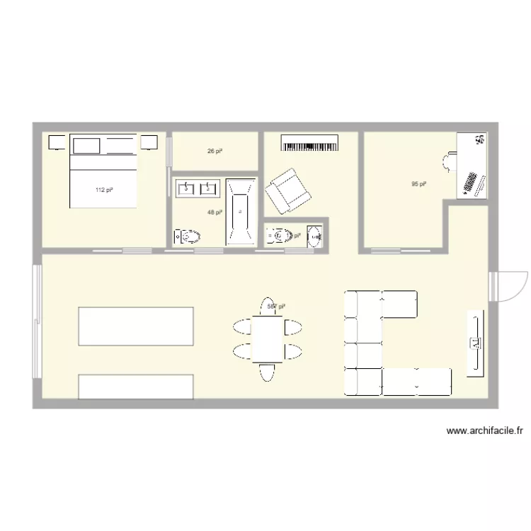 Maison de Hobbit. Plan de 