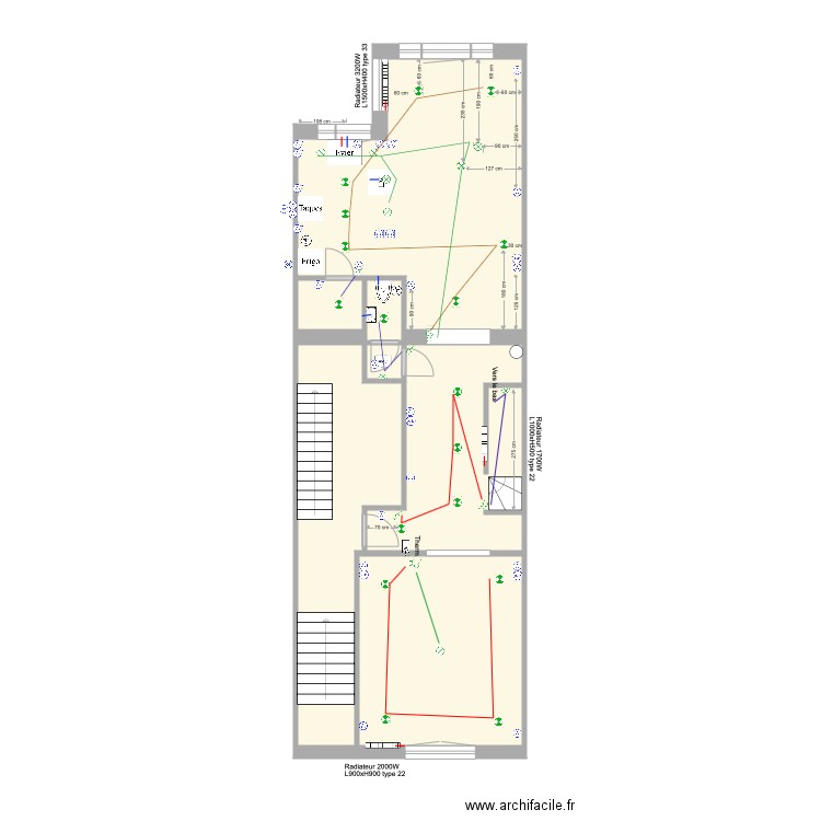 Sceptre Rez Eau Elec Chauffage. Plan de 0 pièce et 0 m2