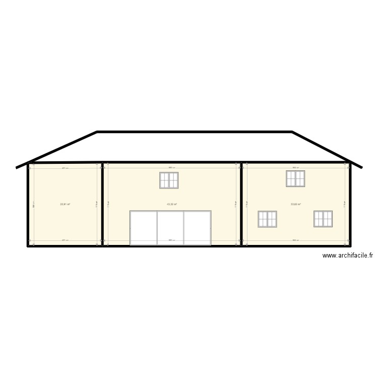 facade 3 ok. Plan de 0 pièce et 0 m2