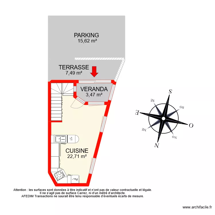 BI 11492 RDC. Plan de 