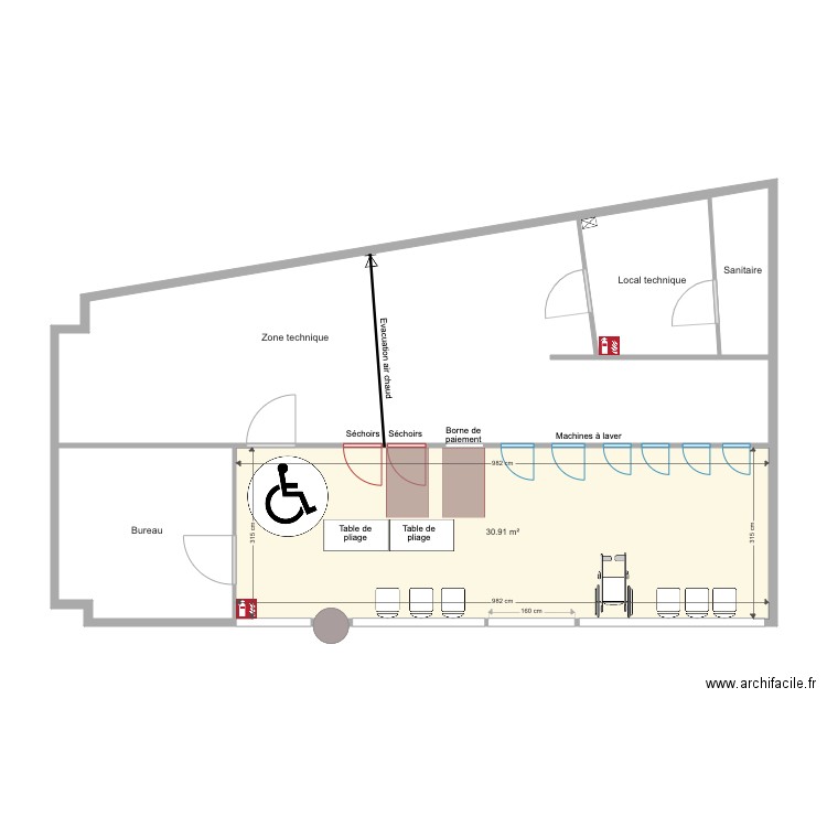 SQ CHOLET V2. Plan de 5 pièces et 87 m2