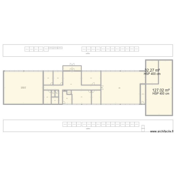 MUPA. Plan de 18 pièces et 671 m2