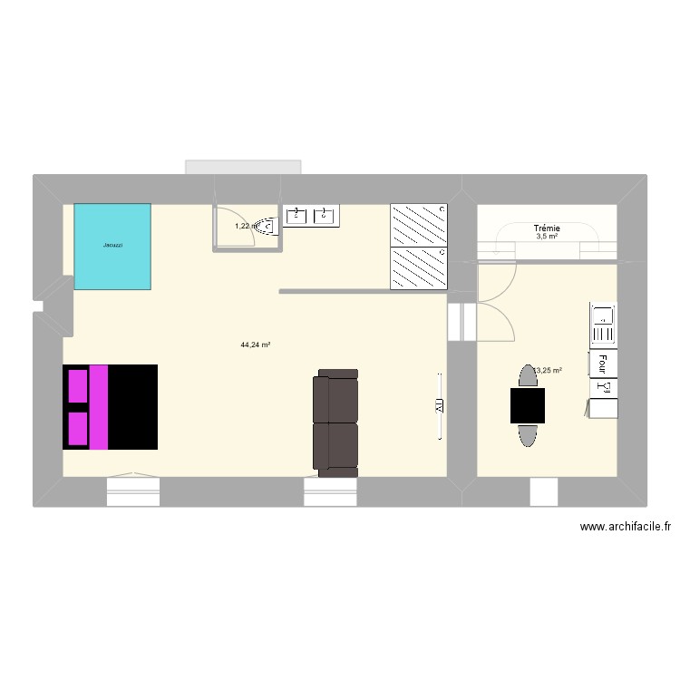 Saint Christophe des Bois - Projection. Plan de 0 pièce et 0 m2