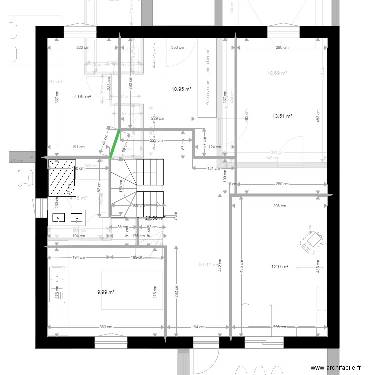 test nouvel escalier. Plan de 0 pièce et 0 m2