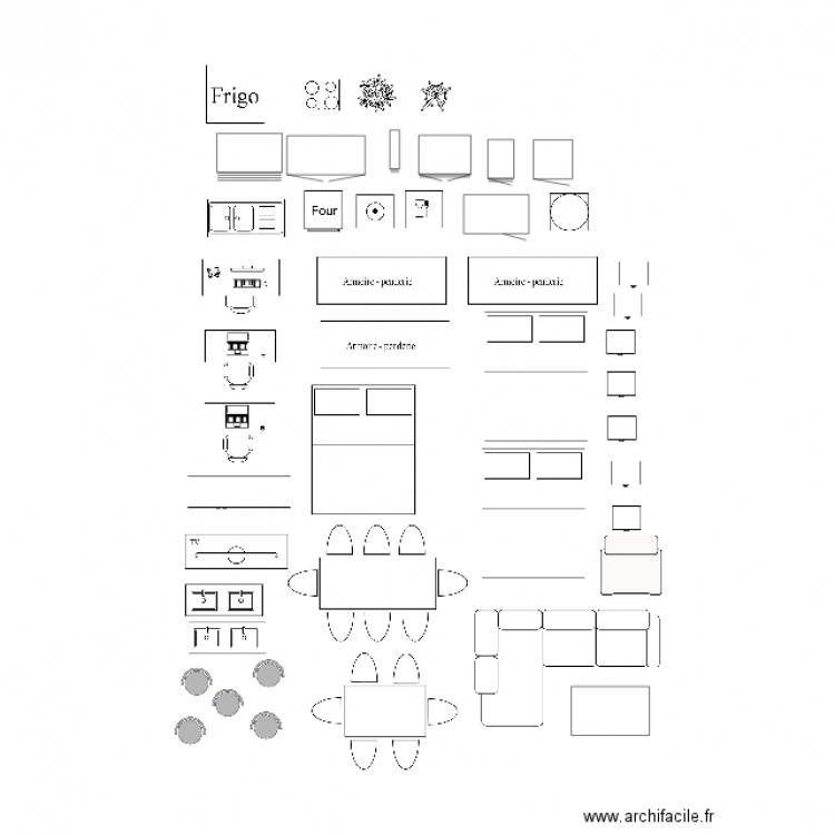 meuble. Plan de 0 pièce et 0 m2