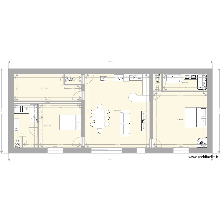 maison 110m2Aa. Plan de 8 pièces et 110 m2