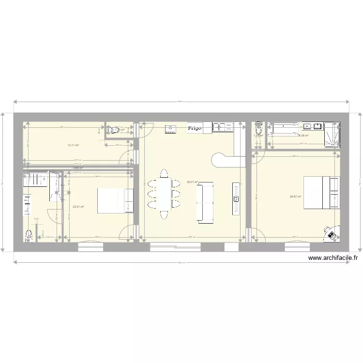 maison 110m2Aa. Plan de 