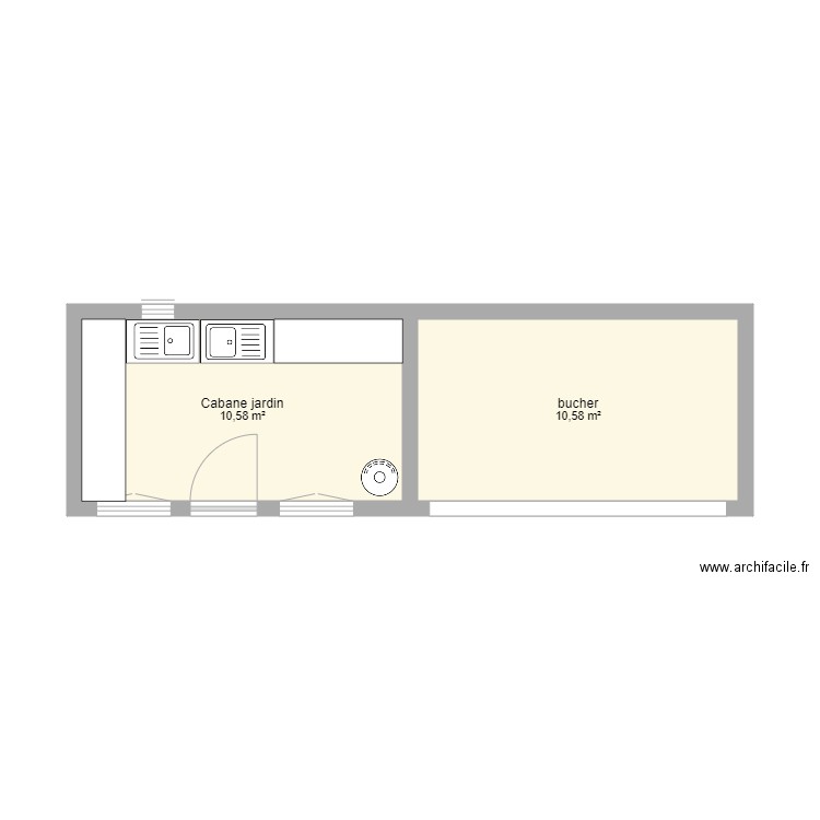 abri de jardin. Plan de 0 pièce et 0 m2