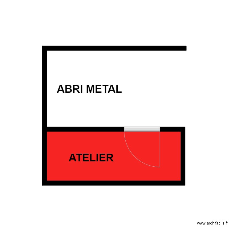foucher abri. Plan de 0 pièce et 0 m2