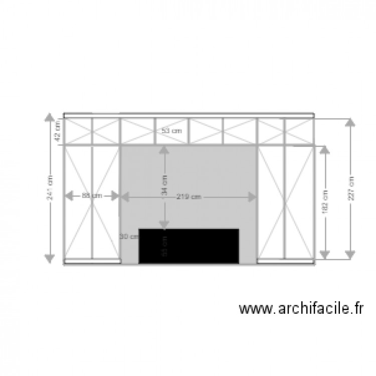 placard chambre parents exterieur. Plan de 0 pièce et 0 m2