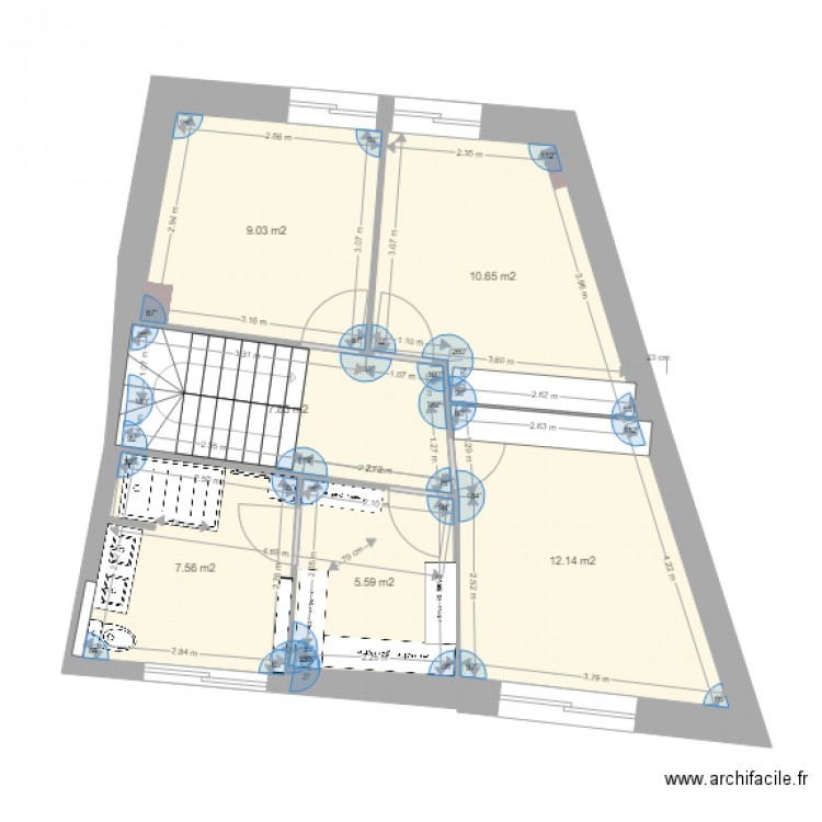 maison steph 3. Plan de 13 pièces et 234 m2