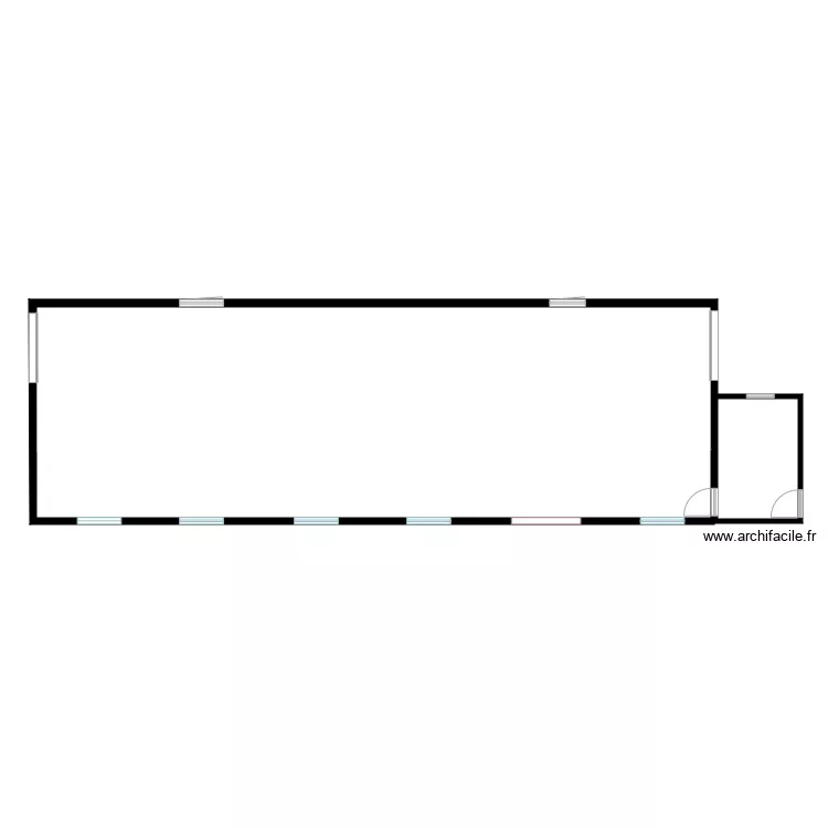 Batiment existant. Plan de 