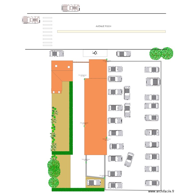 94 St Maur 65 Foch Plan Masse Espoir 311022. Plan de 35 pièces et 635 m2