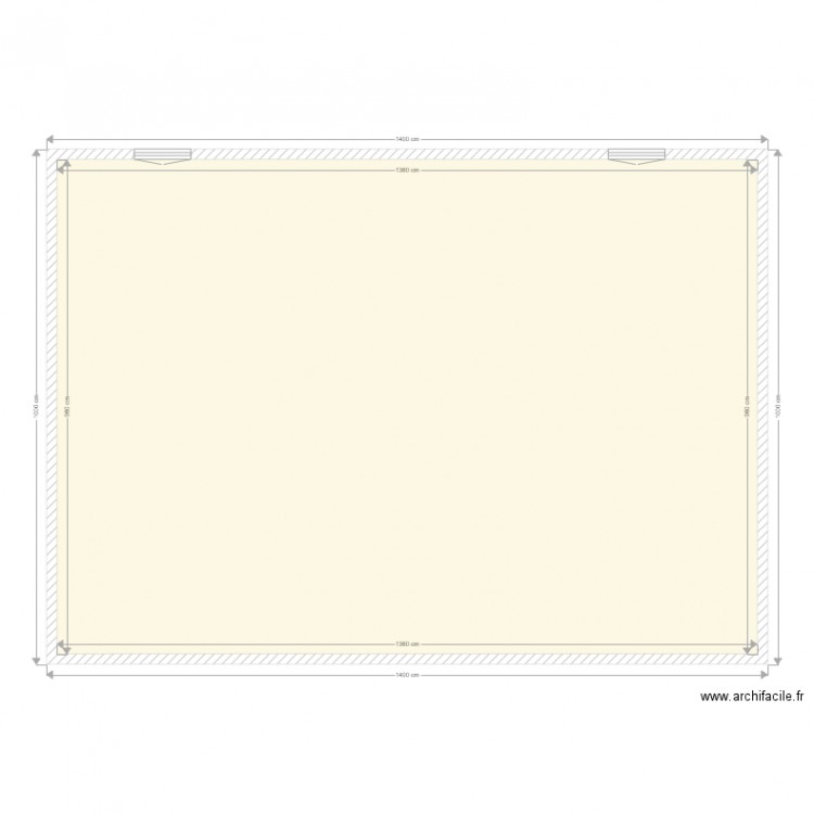 rdc 2. Plan de 1 pièce et 131 m2