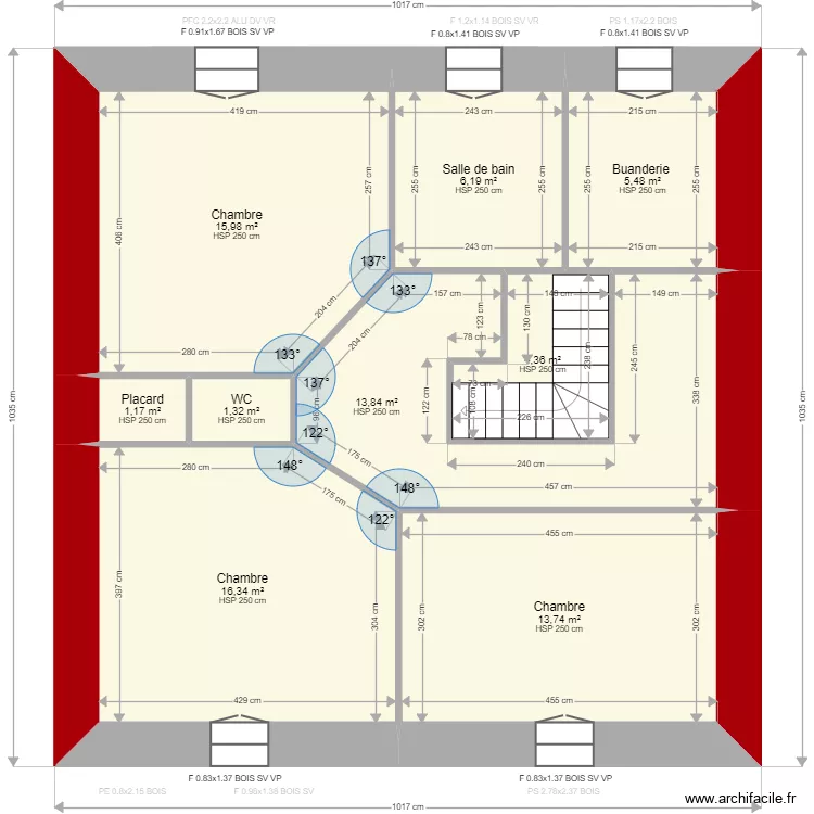 detruiseux . Plan de 