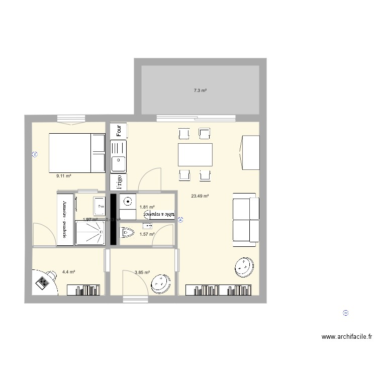 RESIDENCE SEVIGNE version 2. Plan de 0 pièce et 0 m2