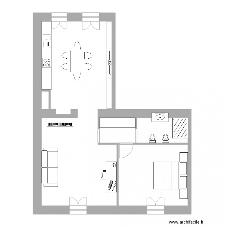 giudice. Plan de 0 pièce et 0 m2