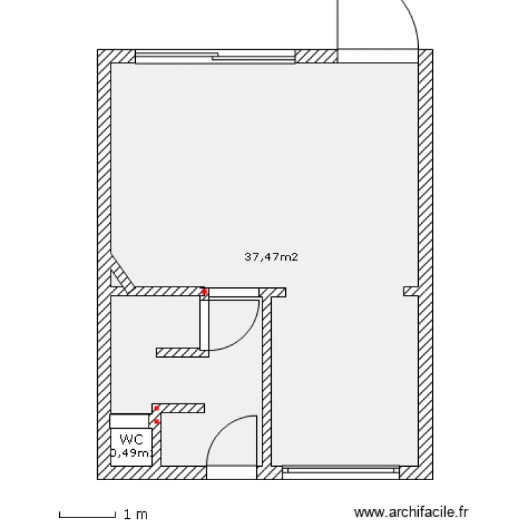 Maison Rez de chauss&eacute;e - Projection. Plan de 
