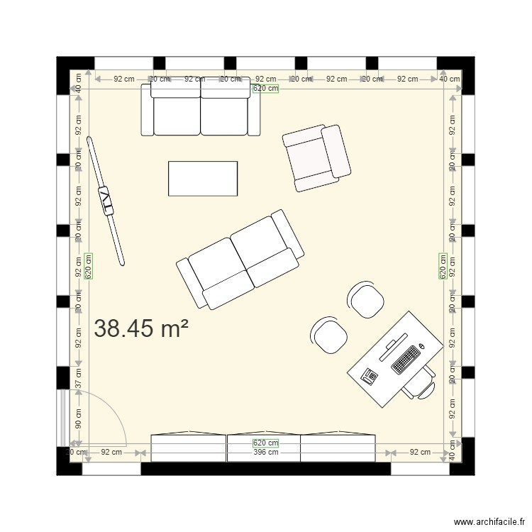 Plan bureau centrale AMB. Plan de 0 pièce et 0 m2