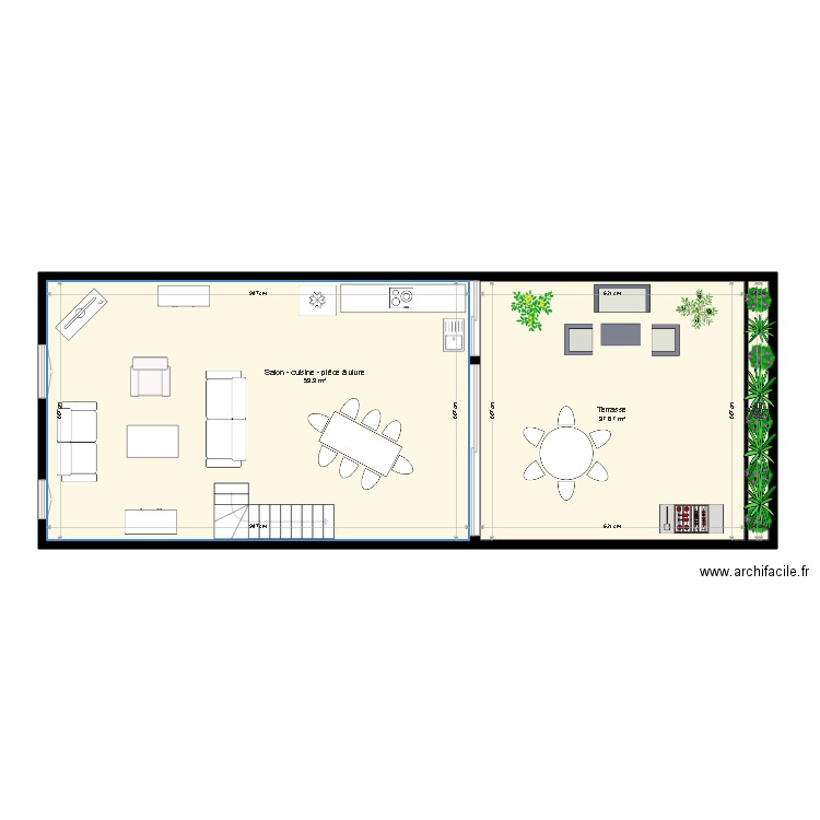 TOIT TERRASSE. Plan de 0 pièce et 0 m2