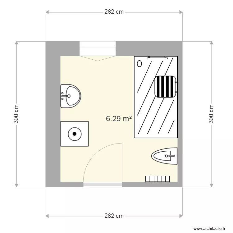 CLAVIER apr&egrave;s travaux. Plan de 