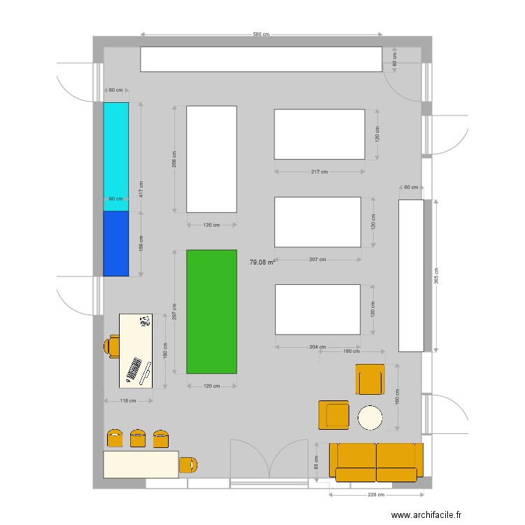 aménagement  épicerie 1. Plan de 0 pièce et 0 m2