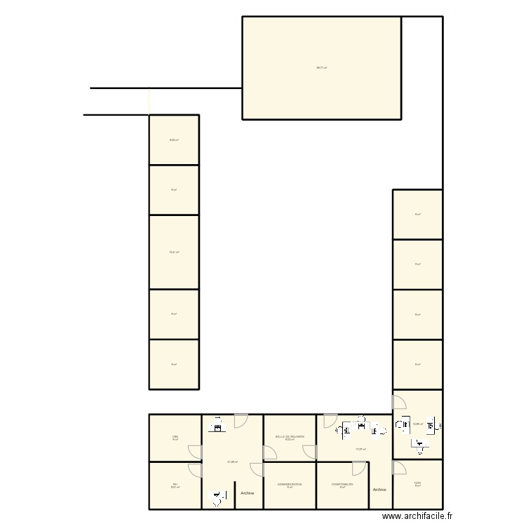 Open space V4. Plan de 0 pièce et 0 m2