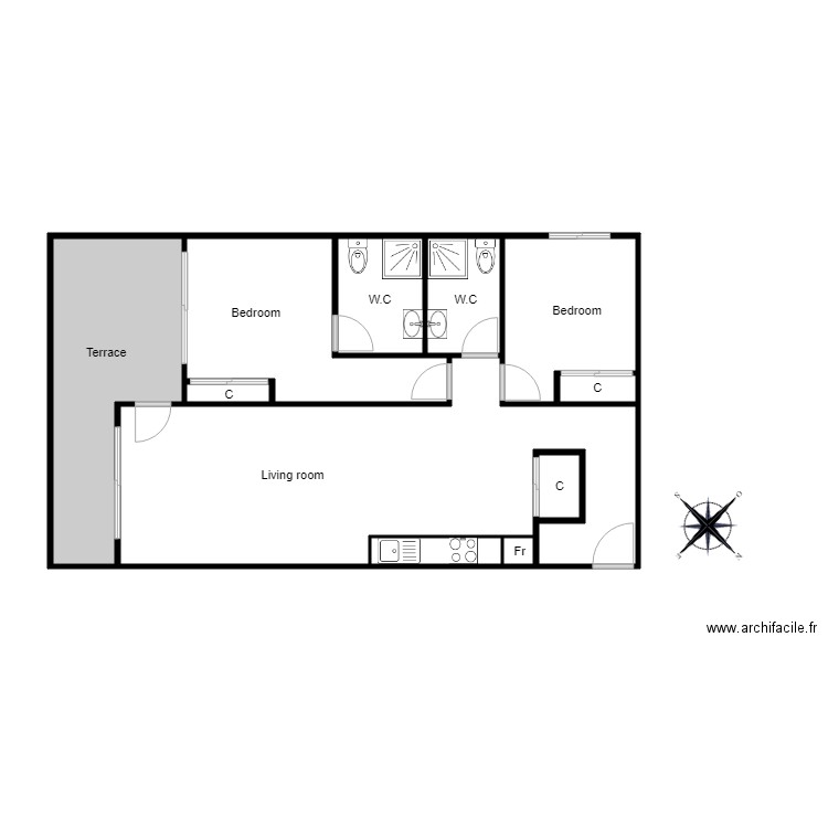 Valentino golf bloque 2 puerta 36. Plan de 0 pièce et 0 m2