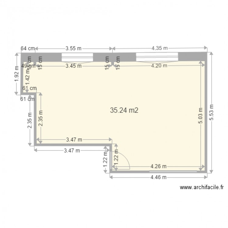 salon. Plan de 0 pièce et 0 m2