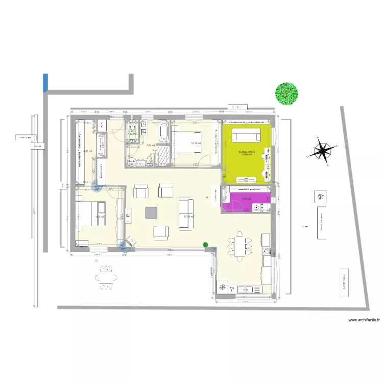 maison23. Plan de 