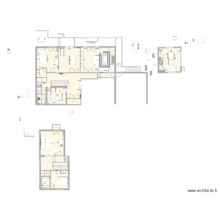 15 arbres. Plan de 24 pièces et 181 m2