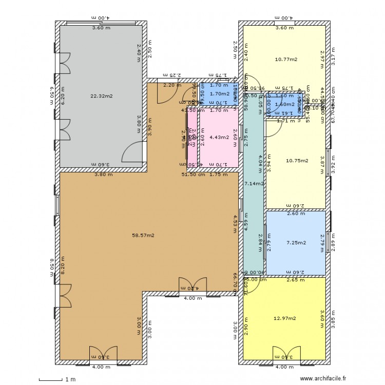 Maison surface   dimension. Plan de 0 pièce et 0 m2
