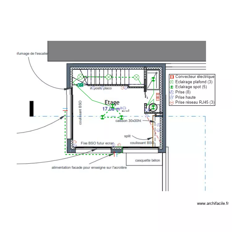 SCI JADE AGENCE ETAGE. Plan de 