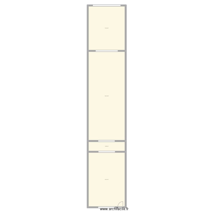 saint sul. Plan de 4 pièces et 230 m2