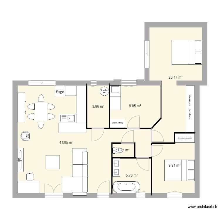 maison possible 2. Plan de 0 pièce et 0 m2