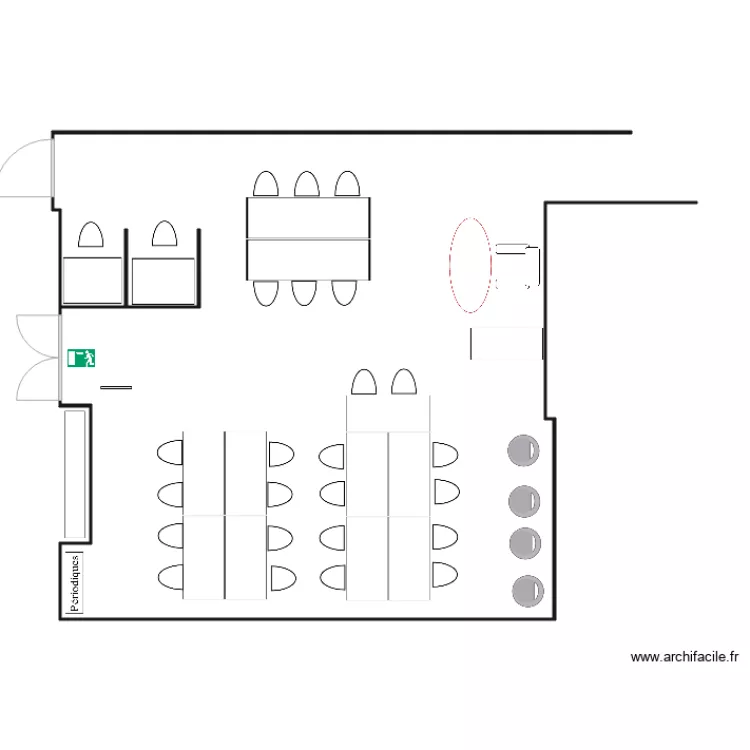 Salle 2 JDA 2016. Plan de 