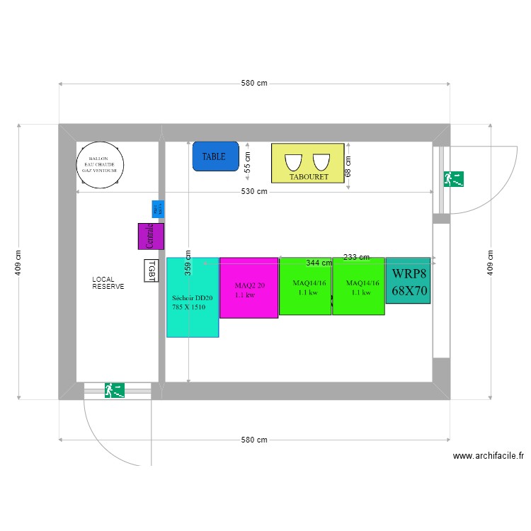 SLAG STEPHANE GONNOT 29112022. Plan de 2 pièces et 19 m2