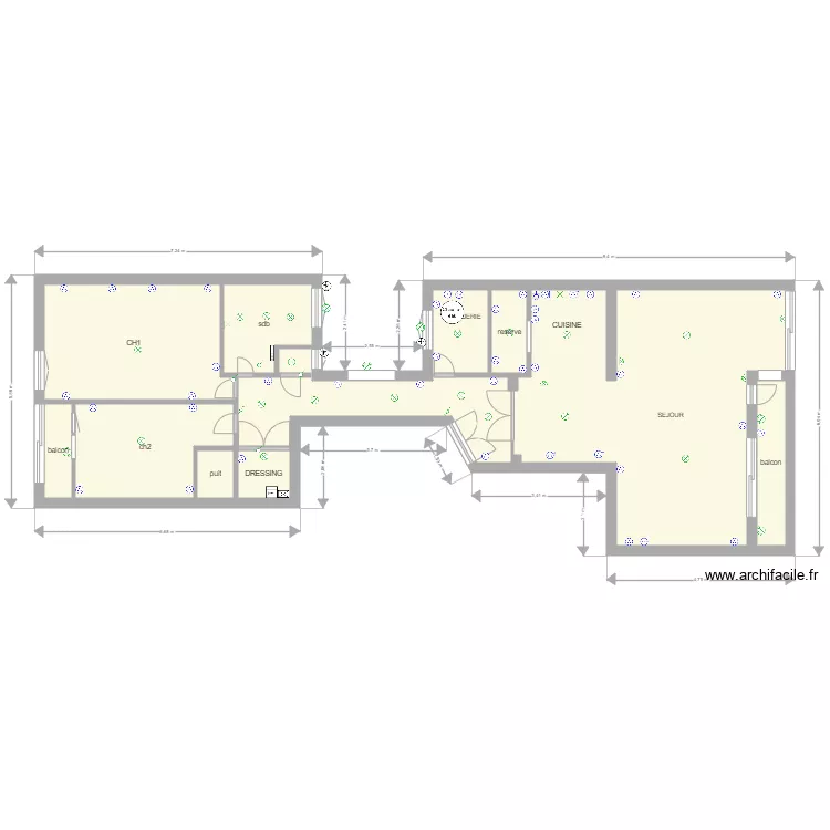 PLAN GLOBAL AVEC COTE. Plan de 