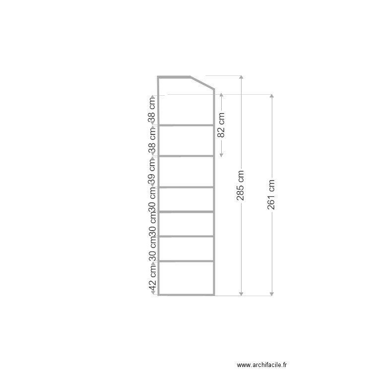 chbre loise placard droite ouvert. Plan de 0 pièce et 0 m2