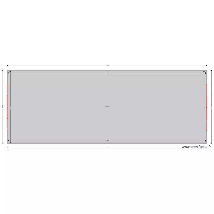 Curia DEA 32x87 bi-part sliding. Plan de 