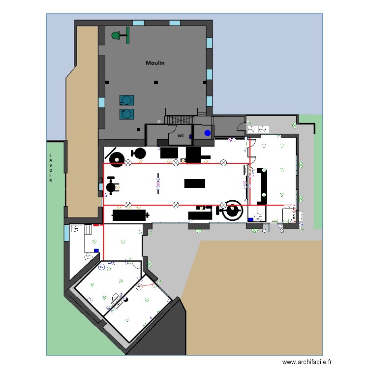 Chocolaterie. Plan de 0 pièce et 0 m2