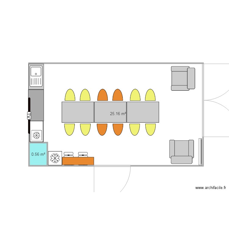 salle de repos. Plan de 0 pièce et 0 m2