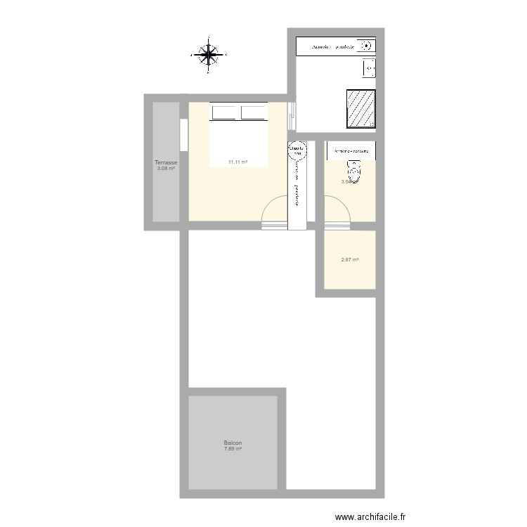 Appartement Lardenne. Plan de 0 pièce et 0 m2