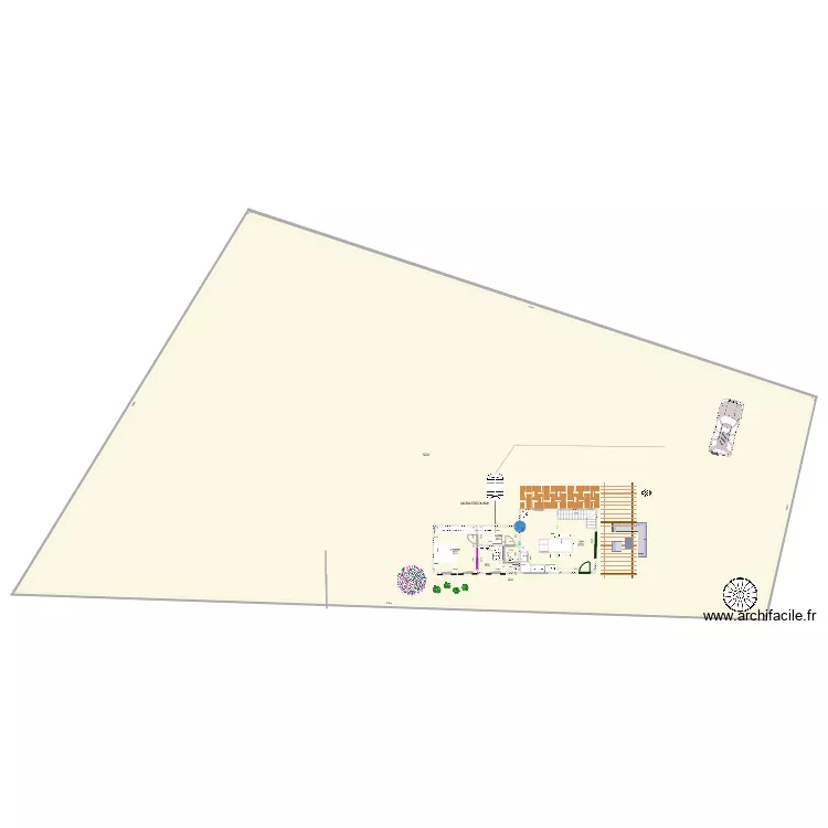 Maison campagne meillac. Plan de 