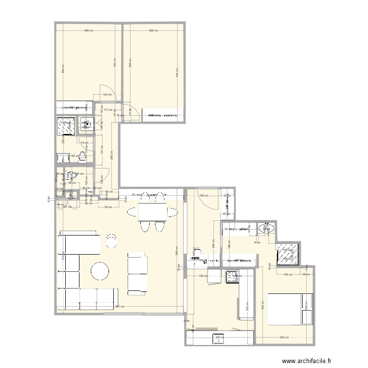 appartement V3. Plan de 0 pièce et 0 m2